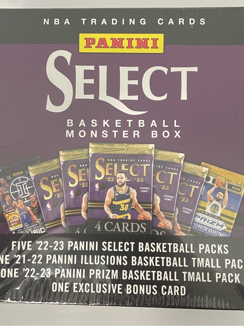 Panini Select Basketball Monster Box Purple and Gold- Sports Cards